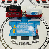 Milk Tanker & Caboose Fair Condition (2002/2003) with Character Card Used - Take Along