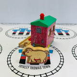 McColl's Pig Shed with Sound #2 and Pig (Chipping Paint on Pig) Wooden - Used