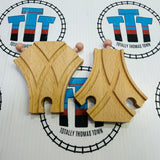 Curved Switch Pack (Curved Turnouts) 2 Pieces BIGJIGS - NEW no Box