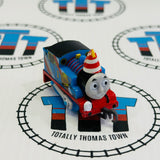 Decorated 80th Anniversary Thomas with Hat Capsule Plarail Pull Along - Used