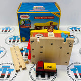Sodor Service Station with Lorry 2 (Writing on Bases/Missing Ramp) Wooden - Used in Box