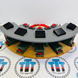 Deluxe Roundhouse #3 Discoloured Wall with Turntable No Rails/Different Colour Center Wooden - Used