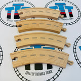 6.5" Curved Road Track Small Marks 4 Pieces - Thomas Brand