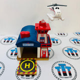 Harold's Heliport with Helipad Lights and Sound Noisy #1 Wooden - Used