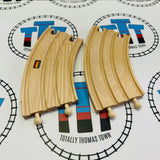 33398 Long Double Curved Track #2 Small Marks/Chips Used - BRIO