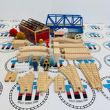 A Day at "The Works" Set #2 (No Trains or Playmat/Missing Signals/Chipped Bridge) Wooden - Used