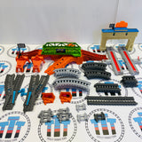 Thomas and Percy's Railway Race Set #1 (Missing 1 Flag/Warped or Different Colour Track) Used - Trackmaster Revolution