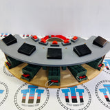 Deluxe Roundhouse #1 with Turntable Chipped Roof Wooden - Used