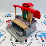 BRIO Central Station Set #1 (Missing 1  Sign/Tunnel Lid) 33988 Wooden - Used