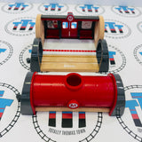 BRIO 33052 Deluxe Railway Set #1 (Tracks not BRIO/Glue on all bottoms/incomplete accessories/Storage missing lid) Wooden - Used