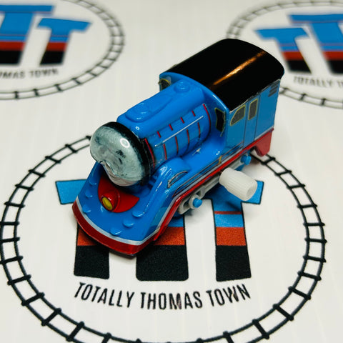 Racing Thomas with Goggle Fair Condition Capsule Plarail Wind Up - Used