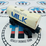 Milk Tanker Flat Magnet with Staples Rare Fair Condition Wooden - Used