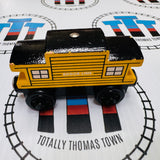 Sodor Line Caboose Yellow (2001 Learning Curve) Wooden - Used