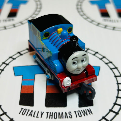 Paint Splatter (The Great Race) Thomas Missing/Peeling/Misplaced Stickers Pull Along Capsule Plarail - Used