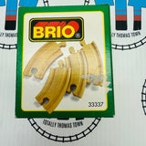 BRIO Short Curved Tracks Wooden - In Box