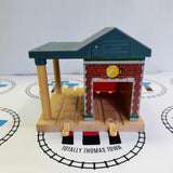 Sodor Fire Station with Lights and Sound #3 (Door Doesn’t Stay Up) Wooden - Used
