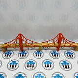 Large Orange Suspension Bridges with Ascending Track Generic Brand Wooden - Used