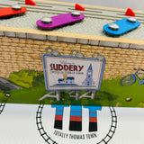 Musical Melody Tracks Set #1 with Train (Track No Road) One Glued Piece Wooden - Used