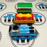Winter Wonderland Thomas, Present Car and Winter Caboose #2 (Learning Curve 2002) Wooden - Used