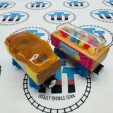 Candy Cars Tan Base (Thomas Wood Mattel Unpainted) Good Condition Wooden - Used