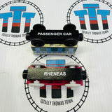 Rheneas & the Roller Coaster Set (Writing on Bottom) Wooden - Used in Marked Box