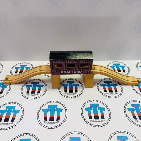 Knapford Covered Bridge Tunnel with Track Fair Condition Wooden - Used