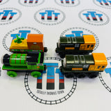 Storm on Sodor Set Complete Very Good Condition (Writing on Bottoms) Wooden - Used in Box