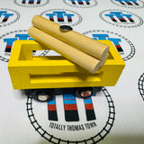 Yellow Cargo Car with Logs Generic Brand Train Wooden - Used