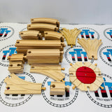 BIGJIGS Essentials Value Track Pack with Eight Way Turntable and Three Way Points 49 Pieces - New no/in Box