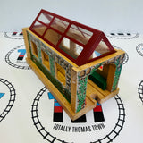 Useful Engine Shed #3 Red Roof/No Door/Stained Wooden - Used