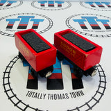 Coal Company with Conveyor #1, 2 Cargo Cars (2002) and 2 Cargo Pieces Chipped Piece Wooden - Used