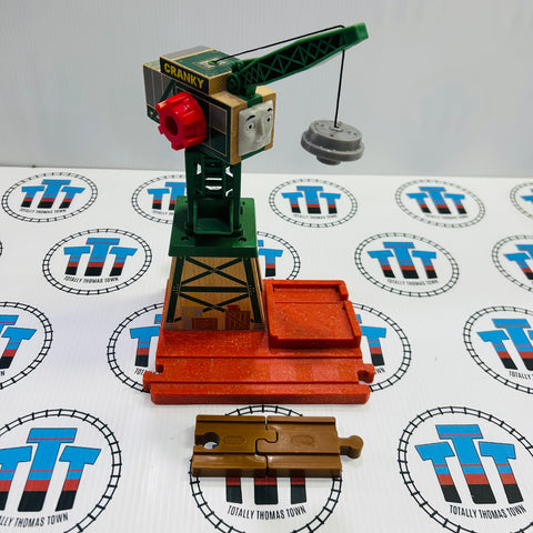 Cranky the Crane Unpainted New Wood Edition with Adapters (Missing Cargo Loader) - Used