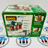 BRIO 33668 Record & Play Railway Station with Box Missing Character Wooden - Used