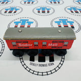 Sodor Mail Car #2 (Learning Curve 1996) Rare Chipping Paint Wooden - Used