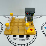 Deluxe Railroad Crossing with Lights #4 Wooden - Used