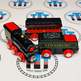 Strasburg 31 Train & Tender with Coach #1 Wooden - Used