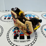 BRIO 33901 Pirate Ship with Sound #2 (Missing Sail/Front Mast/Brittle Fair Condition Figure) Wooden - Used