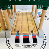 Knapford Station with Talking Sir Topham Hatt Chipped/Marked Track #4 (Doesn’t affect use) as Shown Rare Wooden - Used
