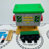 Sodor Log Loader with Henry's Log Car (2001) and 3 Logs #4 Wooden - Used