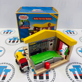Sodor Service Station with Lorry 2 (Writing on Bases/Missing Ramp) Wooden - Used in Box