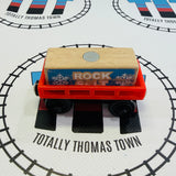 Snowy Rails Set (Thomas Wood Mattel) #1 Different Cargo Car with Fair Condition Cargo/Marked Track/No James Used - Thomas Brand