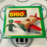 BRIO Aeroplane & Pilot #33583 Wooden - In Box