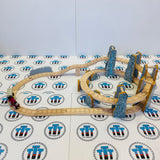 Rheneas & the Roller Coaster Set (Writing on Bottom) Wooden - Used in Marked Box