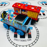 Thomas - Happy Birthday Thomas & Box Car (Learning Curve) Fair Condition Wooden - Used