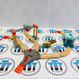 Lift and Load Cargo Set #1 No Figure/Sign & Different Cargo Car (Thomas Wood Mattel) Edition - Used