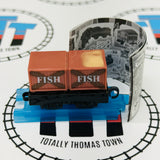 Fish Crate Car with Clear Straight Rail Pull Along Capsule Plarail - New in Opened Package