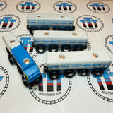Blue Engine and Passenger Coaches Other Brand Wooden - Used