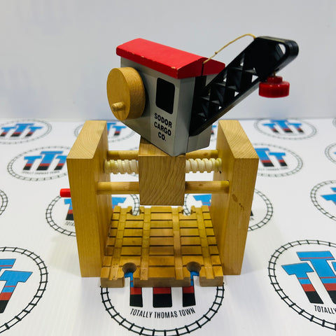 Sodor Cargo Co. Crane Clickity Clack Good Condition Wooden - Used