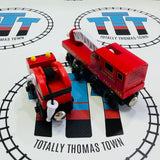 Fire Station #1 Good Condition with Fire Truck & Fire Train (2003) Wooden - Used