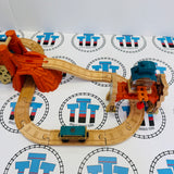 Misty Island Adventure Set #2 with Cargo Car and Cargo (Damaged Crane) Thomas Brand Wooden - Used